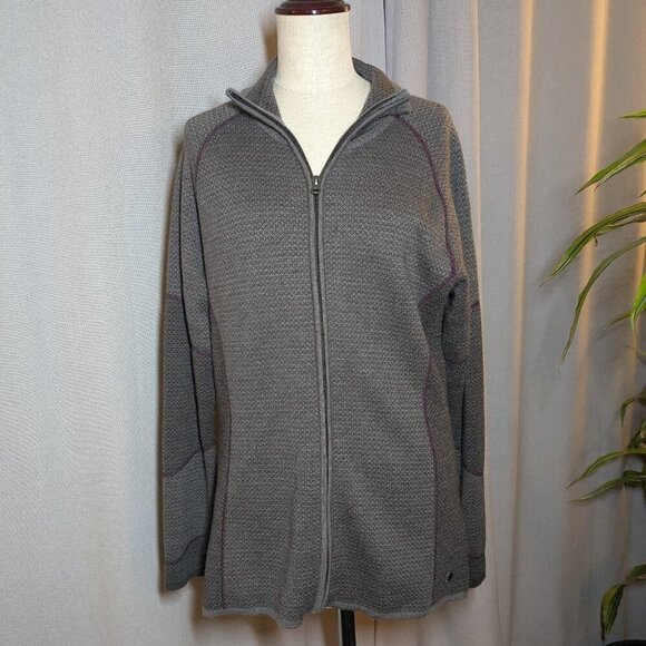 Smartwool Merino Wool Jacket Full Zip Brown XL - Picture 1 of 7